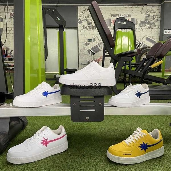 2023 starwalk same style heightened niche flat sole shoes genuine leather student men's and women's lightning star small white sho, Black
2023 starwalk same style heightened niche flat sole shoes genuine leather student men's and women's lightning star small white sho, Black