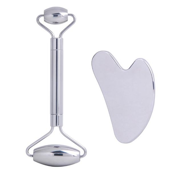 2021 stainless steel face roller massager gua sha tool set facial slimming eye neck massage anti wrinkle cellulite beauty health care tool
2021 stainless steel face roller massager gua sha tool set facial slimming eye neck massage anti wrinkle cellulite beauty health care tool