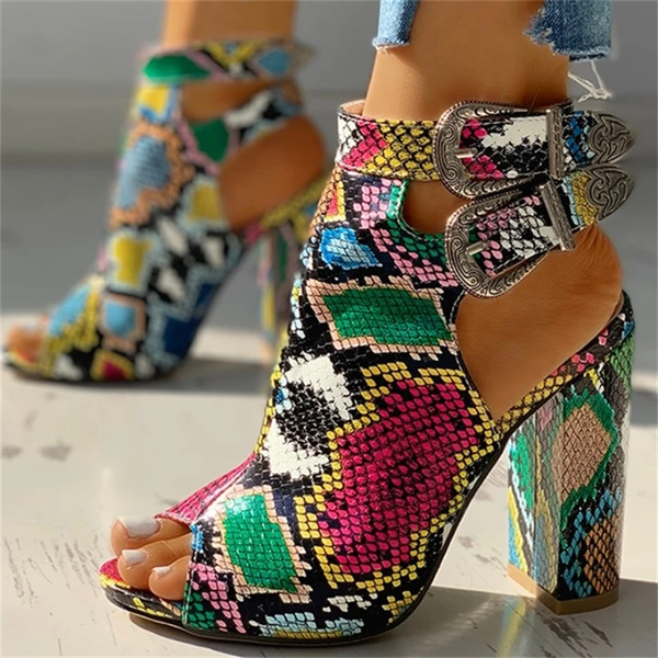 spring autumn new fashion high heeled sandals plus size buckle fish mouth snake pattern back empty party fashion women shoes, Black
spring autumn new fashion high heeled sandals plus size buckle fish mouth snake pattern back empty party fashion women shoes, Black