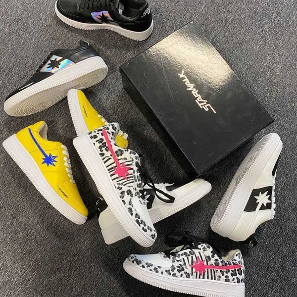 starwalk leopard print pink star laser meteor yiyang qianxi the same type of star shoes trendy skates for men and women, Black
starwalk leopard print pink star laser meteor yiyang qianxi the same type of star shoes trendy skates for men and women, Black