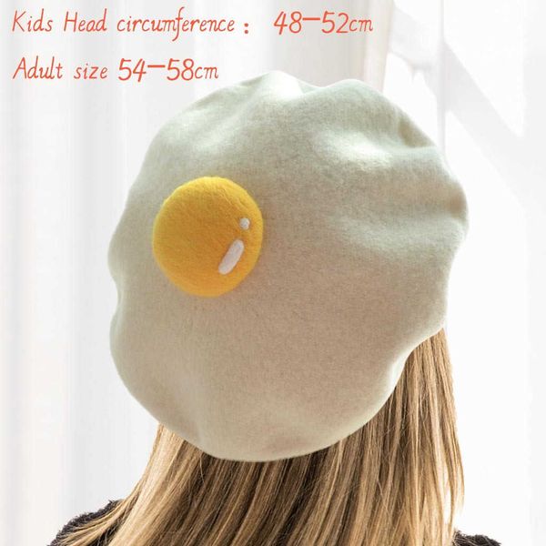 berets women cute hats yolk handmade wool felt painter creative parentchild hat cute child baby poached egg beret fashion ladies cap z0616, Blue;gray
berets women cute hats yolk handmade wool felt painter creative parentchild hat cute child baby poached egg beret fashion ladies cap z0616, Blue;gray