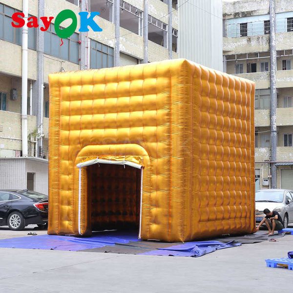 golden inflatable cube tent inflatable party tent portable inflatable event wedding tent
golden inflatable cube tent inflatable party tent portable inflatable event wedding tent