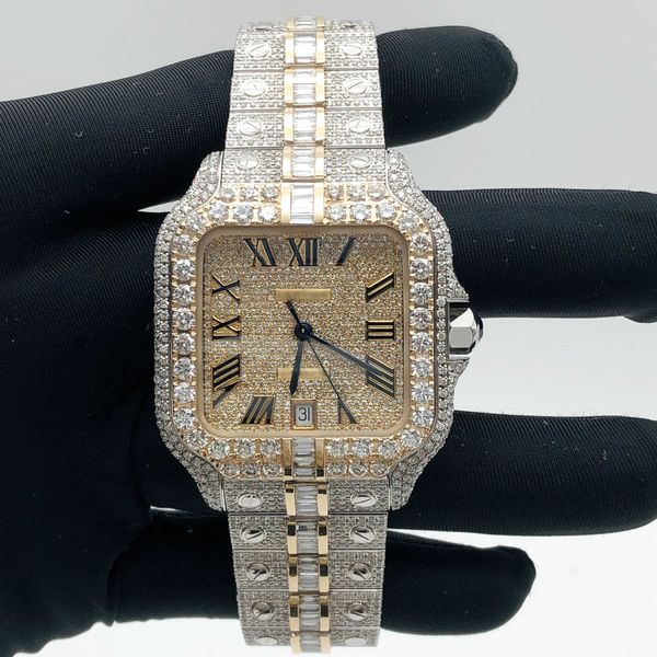 wristwatches custom men and women watch diamond iced out automatic movement fashion bling dial bezel band vvs vvs1 watchntblhucw, Silver
wristwatches custom men and women watch diamond iced out automatic movement fashion bling dial bezel band vvs vvs1 watchntblhucw, Silver