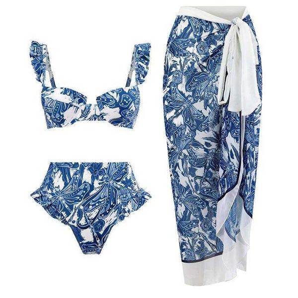 women's swimwear slim fitting skinny gathering bikini vintage printed swimwear beach dress spa resort high waist split swimming come se, White;black
women's swimwear slim fitting skinny gathering bikini vintage printed swimwear beach dress spa resort high waist split swimming come se, White;black