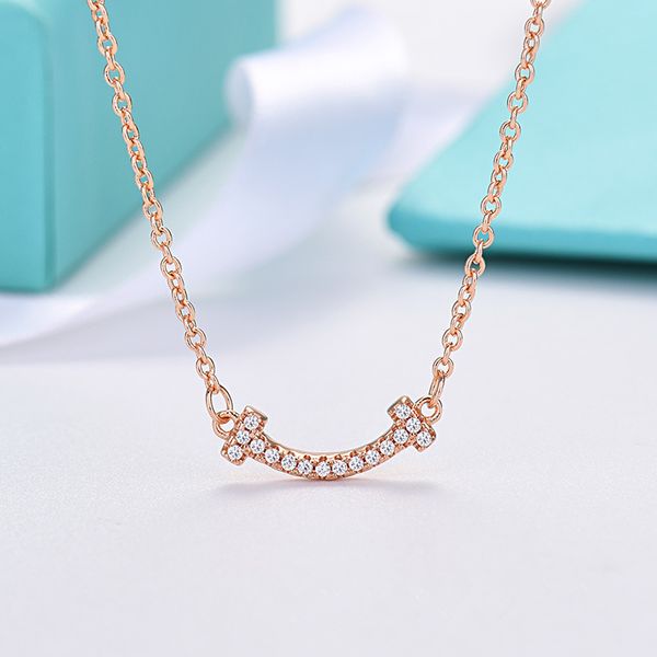 new classic fashion luxurys designers t smile necklace charm jewelry luxurys necklaces gift for lady neck chains with box, Silver
new classic fashion luxurys designers t smile necklace charm jewelry luxurys necklaces gift for lady neck chains with box, Silver