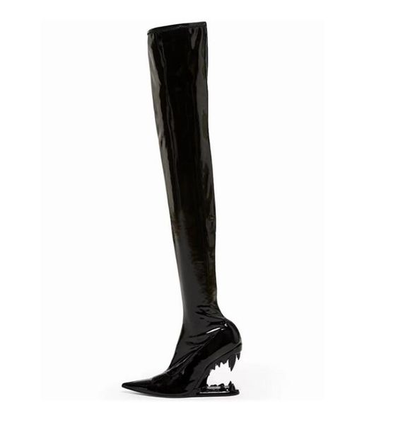 special shaped heel black red green wrink leather slim boots for women fashion t stage long boots
special shaped heel black red green wrink leather slim boots for women fashion t stage long boots