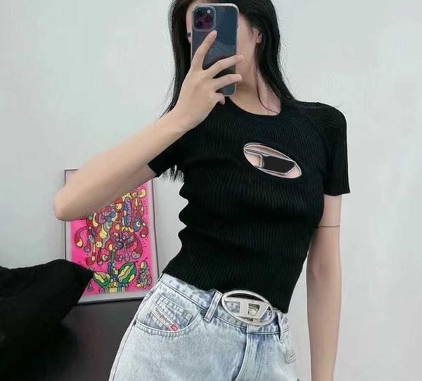 women's tshirts designer knit diesel tight t-shirt hollow out tee tanks women shirts letter printed short sleeve yoga tees woman summer, White
women's tshirts designer knit diesel tight t-shirt hollow out tee tanks women shirts letter printed short sleeve yoga tees woman summer, White