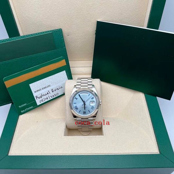 bp factory maker mint" day-date 40 platinum presidential 228206 smooth bezel ice blue dial sapphire automatic waterproof fashion men�, Slivery;brown
bp factory maker mint" day-date 40 platinum presidential 228206 smooth bezel ice blue dial sapphire automatic waterproof fashion men�, Slivery;brown