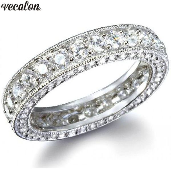 vecalon vintage eternity promise ring 925 sterling silver aaaaa cz wedding band rings for women men party finger jewelry gift, Slivery;golden
vecalon vintage eternity promise ring 925 sterling silver aaaaa cz wedding band rings for women men party finger jewelry gift, Slivery;golden