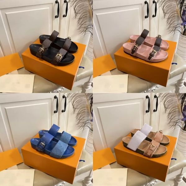 bom dia flat mule sandals designers women slippers leather sandal summer buckle flat slides platform classic old flower flip flops printed s, Black
bom dia flat mule sandals designers women slippers leather sandal summer buckle flat slides platform classic old flower flip flops printed s, Black