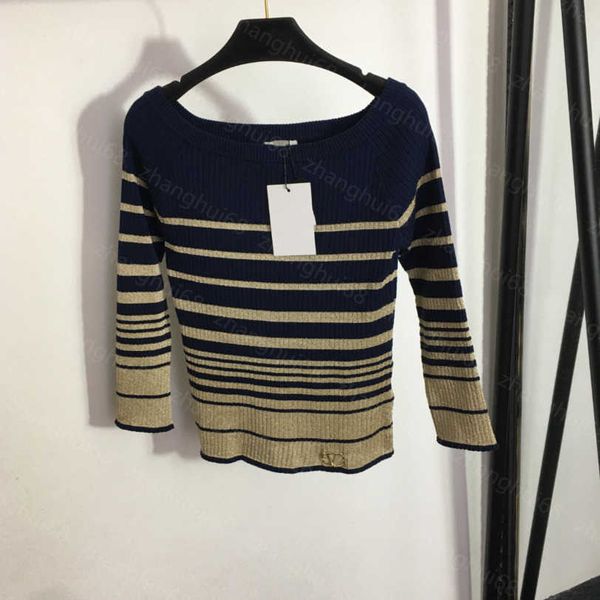 23ss womens knits womens designer clothing color contrast gradient striped line neck wool sweater sweater long sleeve womens clothes a1, White
23ss womens knits womens designer clothing color contrast gradient striped line neck wool sweater sweater long sleeve womens clothes a1, White