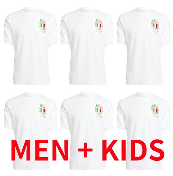 2023 italy 125 year anniversary soccer jerseys italia 125th maglie da calcio verratti chiesa gnonto football shirt lorenzo politano grifo un, Black;yellow
2023 italy 125 year anniversary soccer jerseys italia 125th maglie da calcio verratti chiesa gnonto football shirt lorenzo politano grifo un, Black;yellow