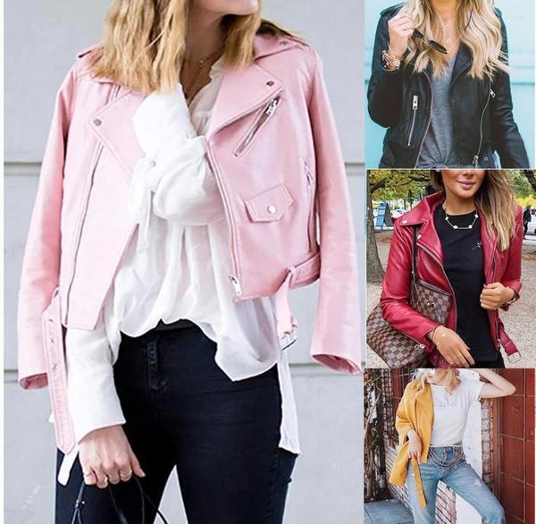 women's jackets 2023 autumn and winter women's european american slim locomotive all-match pu leather jacket clothes top, Black;brown
women's jackets 2023 autumn and winter women's european american slim locomotive all-match pu leather jacket clothes top, Black;brown