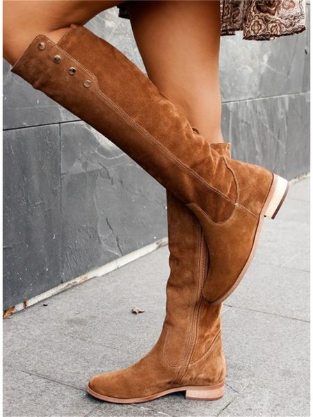 women boots trend new2023 designer faux suede casual low heel plus size women shoes luxury round head side zip lady knee boots, Black
women boots trend new2023 designer faux suede casual low heel plus size women shoes luxury round head side zip lady knee boots, Black