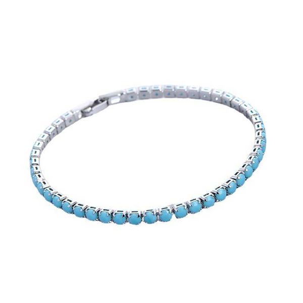 custom blue stone gemstone inlay 18k white gold plated women diamond tennis bracelet, Silver
custom blue stone gemstone inlay 18k white gold plated women diamond tennis bracelet, Silver