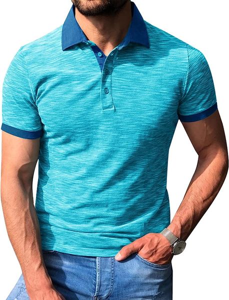 men's polo shirts lightweight color block fit short-sleeve athletic casual collared t-shirt, White;black
men's polo shirts lightweight color block fit short-sleeve athletic casual collared t-shirt, White;black