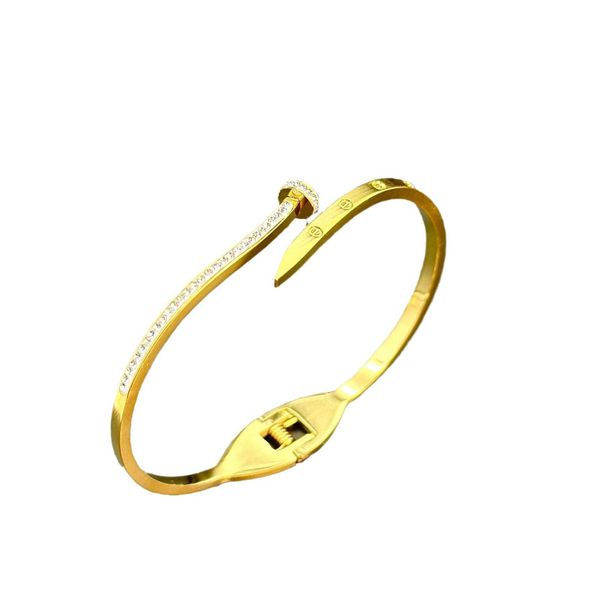 advanced sense new fashion and simplicity card pai drill nail opening titanium steel bracelet versatile elegant gold5iul, Black
advanced sense new fashion and simplicity card pai drill nail opening titanium steel bracelet versatile elegant gold5iul, Black