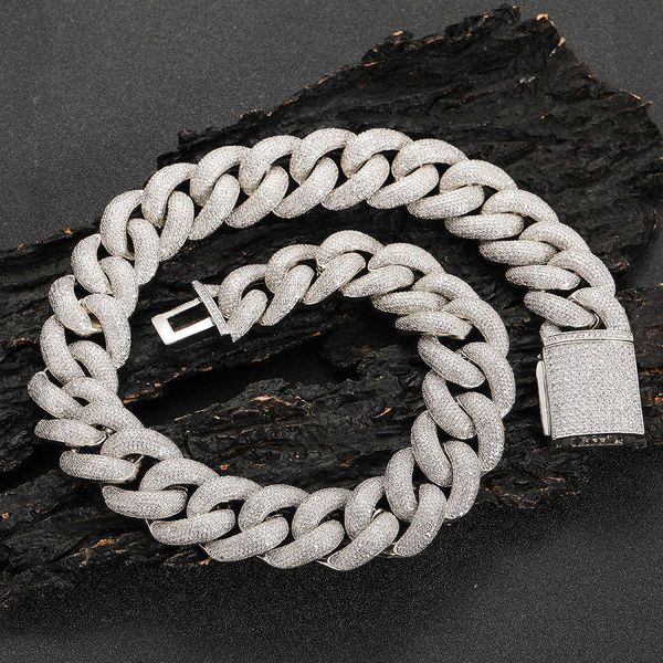 pendant necklaces strands strings hip-hop 25mm full diamond bubble cuban tidal brand clavicle chain men's zircon necklace thick, Silver
pendant necklaces strands strings hip-hop 25mm full diamond bubble cuban tidal brand clavicle chain men's zircon necklace thick, Silver
