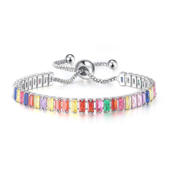 's selling fashion color zircon bracelet for womens full diamond crystal tennis, Silver
's selling fashion color zircon bracelet for womens full diamond crystal tennis, Silver