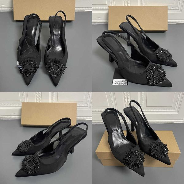 summer sandals new spring fashion crystal buckle women thick high heels pointed toe slingback shoes elegant slip on mule 230511, Black
summer sandals new spring fashion crystal buckle women thick high heels pointed toe slingback shoes elegant slip on mule 230511, Black
