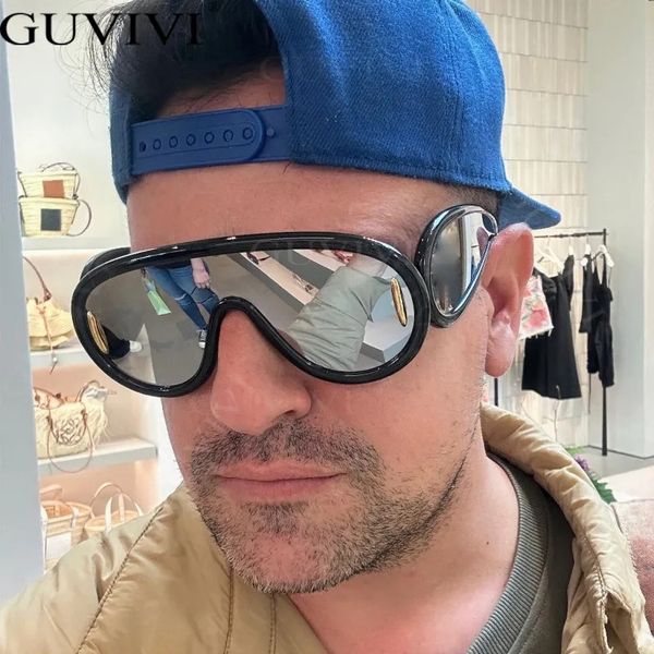 designer sunglasses vintage oversized one piece shield mirror sunglasses women fashion wide leg y2k flat mirror sun glasses men hip hop shad, White;black
designer sunglasses vintage oversized one piece shield mirror sunglasses women fashion wide leg y2k flat mirror sun glasses men hip hop shad, White;black