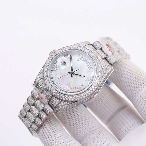 2023diamond fashion automatic mens watch stainls steel strap sapphire mirror waterproof dign gift orologio di lusso wristwatch for men3imx, Silver
2023diamond fashion automatic mens watch stainls steel strap sapphire mirror waterproof dign gift orologio di lusso wristwatch for men3imx, Silver