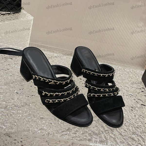 designer womens sandals slippers leather fine chain accessories gold hardware buckle flats/heels outdoor beach shoes dress shoes party party, Black
designer womens sandals slippers leather fine chain accessories gold hardware buckle flats/heels outdoor beach shoes dress shoes party party, Black
