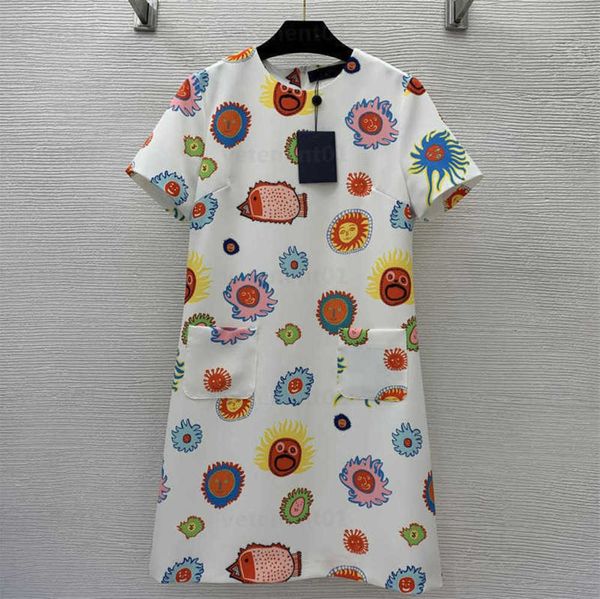 summer designer dresses for women 100% polyester cartoon painting tropical fish pattern print small a version round neck short-sleeved dress, Black;gray
summer designer dresses for women 100% polyester cartoon painting tropical fish pattern print small a version round neck short-sleeved dress, Black;gray