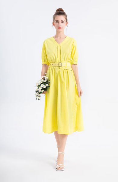 celebrity same style dress v-neck short sleeve waist wrap to show slim french small design style style fashion dress gives belt, Black
celebrity same style dress v-neck short sleeve waist wrap to show slim french small design style style fashion dress gives belt, Black