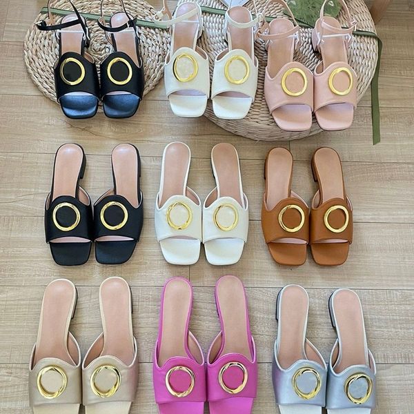 luxury blondie leather slides sandals womens summer flat shoes fashion genuine leather slippers designer ladies brand outdoor temperament sa, Black
luxury blondie leather slides sandals womens summer flat shoes fashion genuine leather slippers designer ladies brand outdoor temperament sa, Black