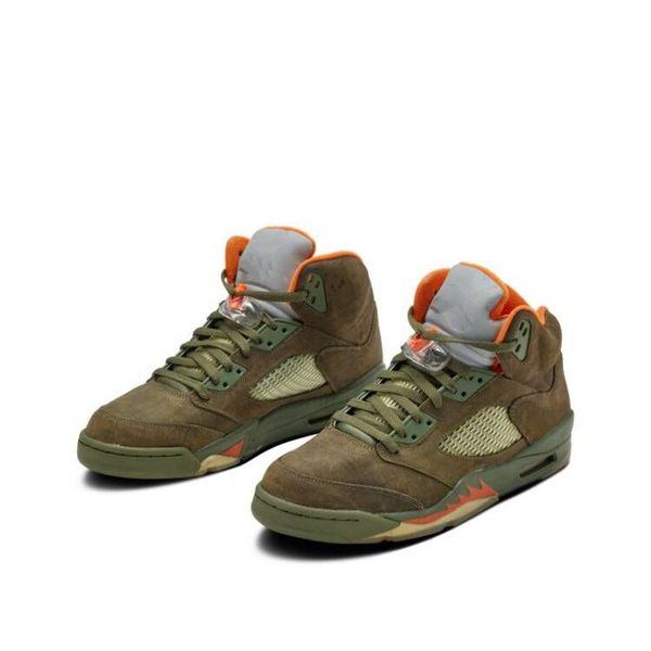 men 5 olive basketball shoes jumpman sports mens 5s ls designer sneakers 314259 double box trainers green suede leather upper with orange ac
men 5 olive basketball shoes jumpman sports mens 5s ls designer sneakers 314259 double box trainers green suede leather upper with orange ac