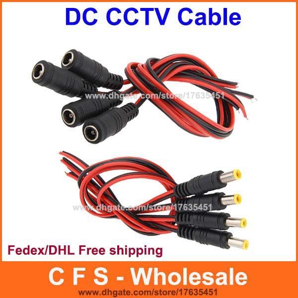 100pcs dc power connector cable 12v monitor connector cctv security camera power pigtail 2.1mm female male cable fedex/dhl ing
100pcs dc power connector cable 12v monitor connector cctv security camera power pigtail 2.1mm female male cable fedex/dhl ing