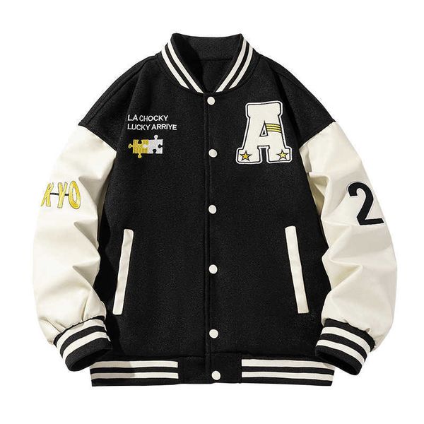 men's baseball suit men's loose coat men's fashion casual sweater men's jacket men's wear, Black;brown
men's baseball suit men's loose coat men's fashion casual sweater men's jacket men's wear, Black;brown