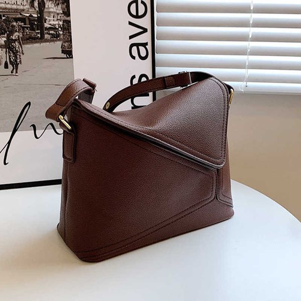 

Bags Dinner bags New Women's Bag Simple Splice Large Capacity One Shoulder Fashion Casual Small Square PU Soft Leather Texture Crossbody, Khaki13