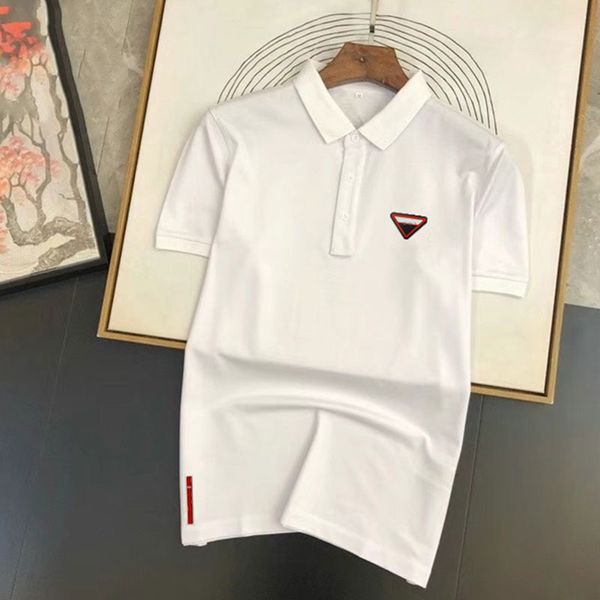 mens polos parkas luxury italian designer polo neck short sleeve pullover t shirt fashion cotton solid triangle letter homme fashion busines, White;black
mens polos parkas luxury italian designer polo neck short sleeve pullover t shirt fashion cotton solid triangle letter homme fashion busines, White;black