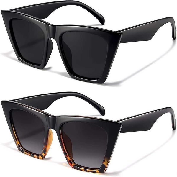 fashion cat eye sunglasses for women -2 pack vintage super large style square and men 2a6d, White;black
fashion cat eye sunglasses for women -2 pack vintage super large style square and men 2a6d, White;black