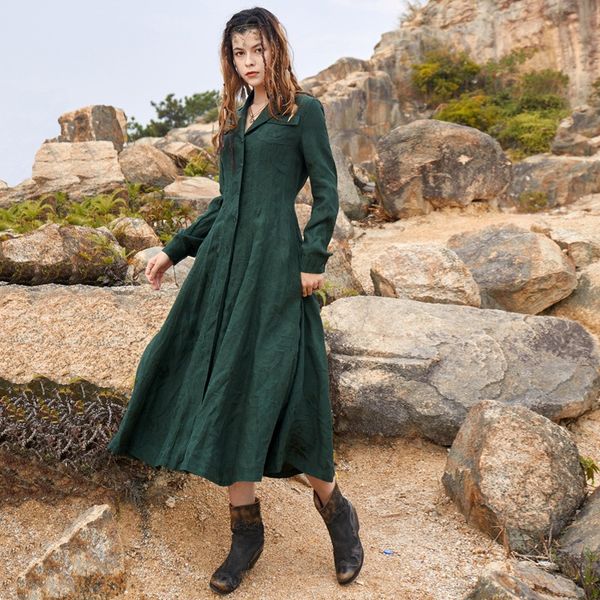 2023 new literary and artistic temperament long dress vintage simple texture slim long dress 82387, Black;gray
2023 new literary and artistic temperament long dress vintage simple texture slim long dress 82387, Black;gray