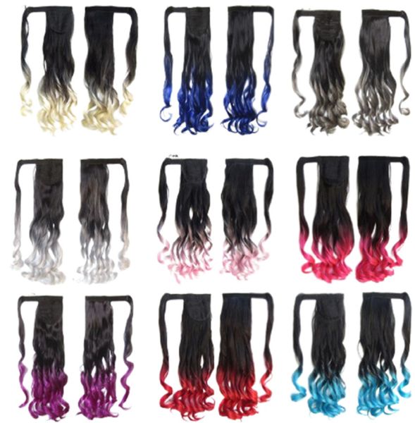 22-inch ombre magic tape ponytail - curly ponytail with bundled band - multiple styles available - add volume and length instantly, Black;brown
22-inch ombre magic tape ponytail - curly ponytail with bundled band - multiple styles available - add volume and length instantly, Black;brown