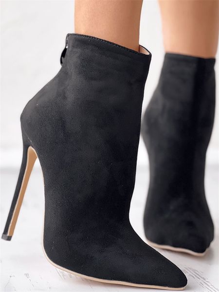 boots for women 2023 new party nightclub pointed toe high heels fashion zip autumn winter 40-43 suede stilettos ankle boots, Black
boots for women 2023 new party nightclub pointed toe high heels fashion zip autumn winter 40-43 suede stilettos ankle boots, Black