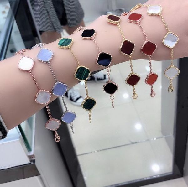 designer bracelet 4/four leaf clover charm bracelets bangle chain 18k gold agate shell mother-of-pearl for women girl wedding mother' d, Golden;silver
designer bracelet 4/four leaf clover charm bracelets bangle chain 18k gold agate shell mother-of-pearl for women girl wedding mother' d, Golden;silver