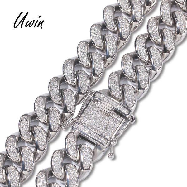 stainless steel iced out bling cz cuban link chain never fade dropshipping necklace, Silver
stainless steel iced out bling cz cuban link chain never fade dropshipping necklace, Silver