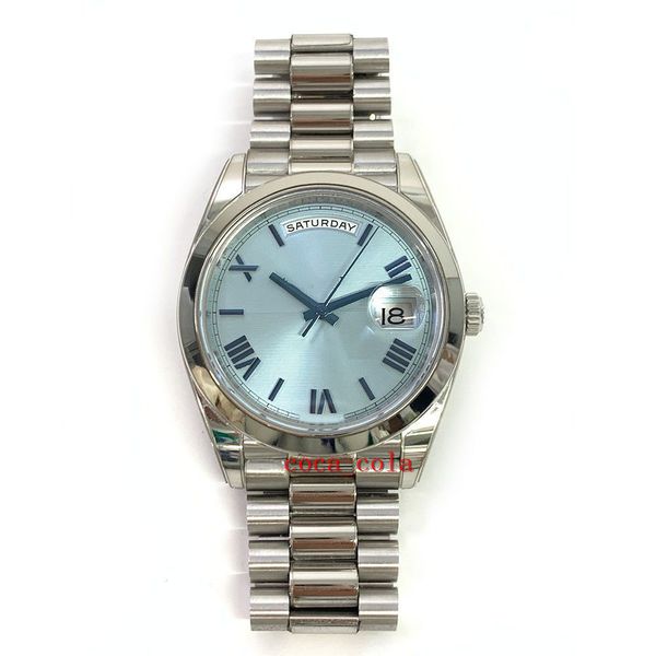 bp factory maker day date 40 228206 platinum president wristwatch ice blue quadrant romansapphire automatic waterproof fashion men's wa, Slivery;golden
bp factory maker day date 40 228206 platinum president wristwatch ice blue quadrant romansapphire automatic waterproof fashion men's wa, Slivery;golden