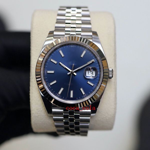 bp factory maker datejust 41 blue baton dial 2023 stainless steel 126334 sapphire automatic waterproof fashion men's watch, Slivery;brown
bp factory maker datejust 41 blue baton dial 2023 stainless steel 126334 sapphire automatic waterproof fashion men's watch, Slivery;brown