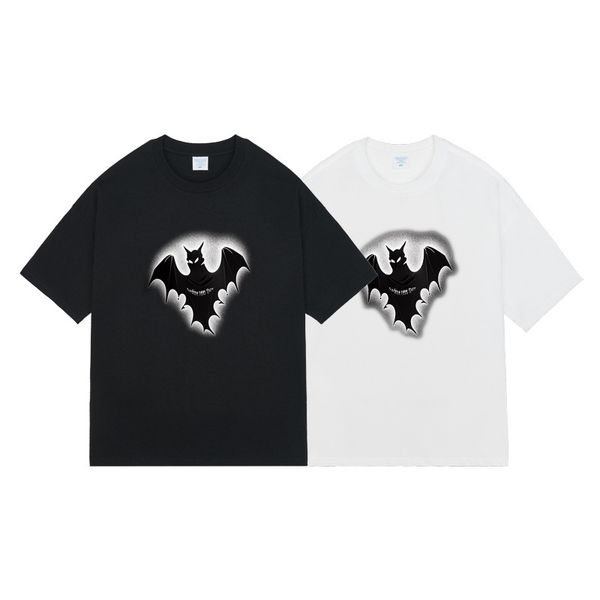 mens t-shirts fashion 240g double yarn cotton dark bat summer new loose round neck clothing, White;black
mens t-shirts fashion 240g double yarn cotton dark bat summer new loose round neck clothing, White;black