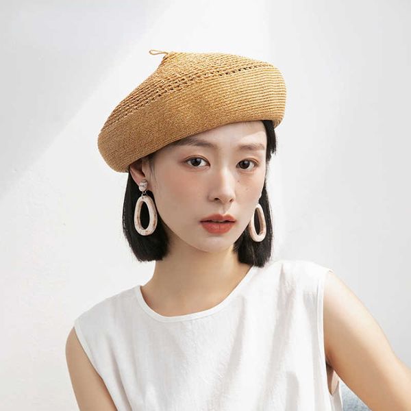 berets french elegant berets for women 2023 spring and summer new woven flatpainter cap japanese designer casual beret hats z0616, Blue;gray
berets french elegant berets for women 2023 spring and summer new woven flatpainter cap japanese designer casual beret hats z0616, Blue;gray