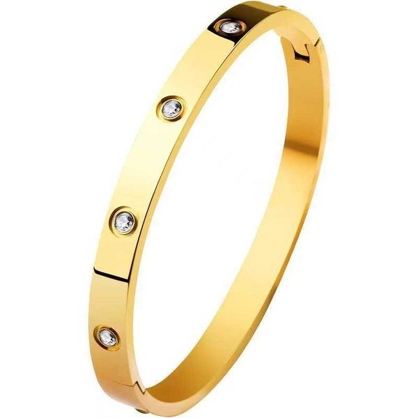 high-quality card 18k rose gold ten diamond bracelet women's fashion all-star titanium steel jewelry, Black
high-quality card 18k rose gold ten diamond bracelet women's fashion all-star titanium steel jewelry, Black