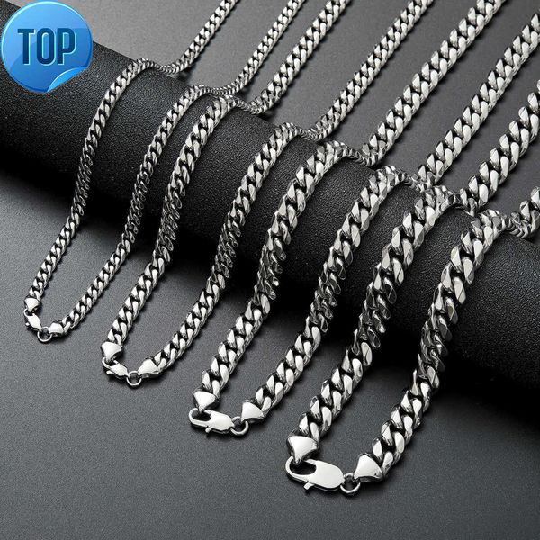 6 / 8 / 10 / 12mm wide men's titanium steel necklace stainless steel cuba chain steel color encryption single six collar, Black
6 / 8 / 10 / 12mm wide men's titanium steel necklace stainless steel cuba chain steel color encryption single six collar, Black