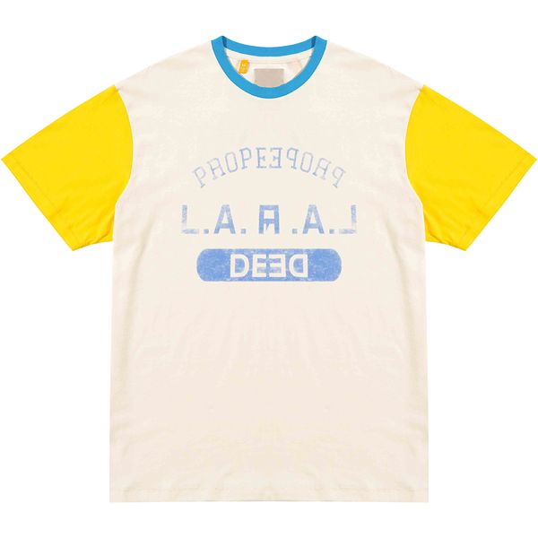 23ss new woman men's t-shirts color matching classic letter printed short sleeve vacation summer fashion breathable casual high street, White;black
23ss new woman men's t-shirts color matching classic letter printed short sleeve vacation summer fashion breathable casual high street, White;black