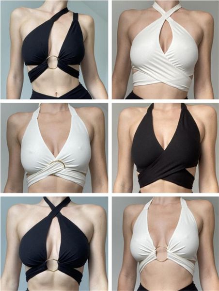 tank women women's tanks camis women halter criss cross wrap vest cut out sleeveless solid colour crop tank various wearing methods wi, White
tank women women's tanks camis women halter criss cross wrap vest cut out sleeveless solid colour crop tank various wearing methods wi, White