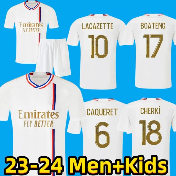 23 24 soccer jerseys lyon caqueret ol aouar barcola castello jr cherki boateng dembele gusto 2023 2024 white home player fans man kids kit f, Black;yellow
23 24 soccer jerseys lyon caqueret ol aouar barcola castello jr cherki boateng dembele gusto 2023 2024 white home player fans man kids kit f, Black;yellow